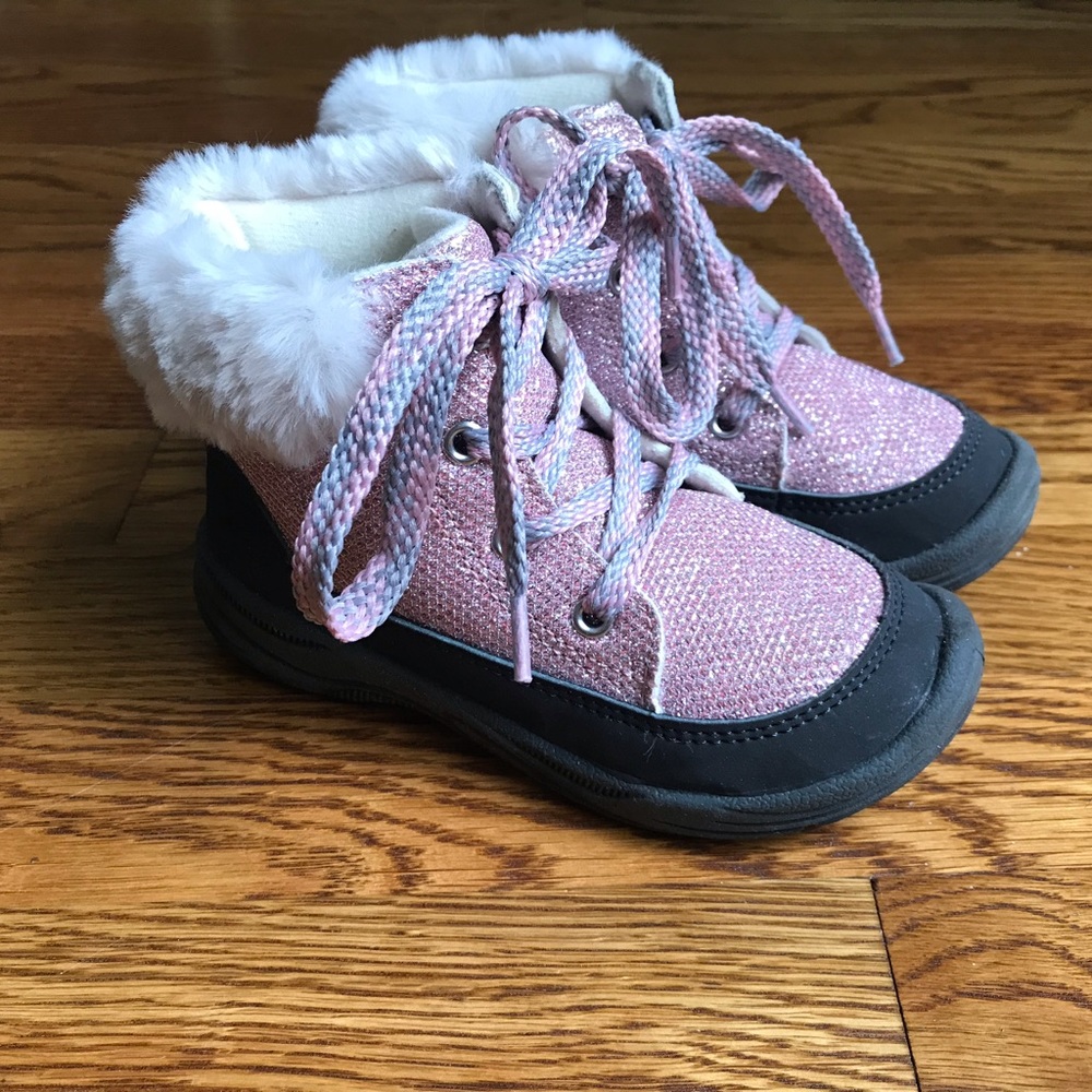 Osh Kosh girls pink sparkle boots